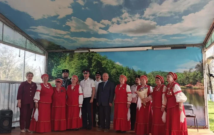 &laquo; С праздником Великой Победы!&raquo; - выездной концерт ансамбля &laquo;Волюшка&raquo; .