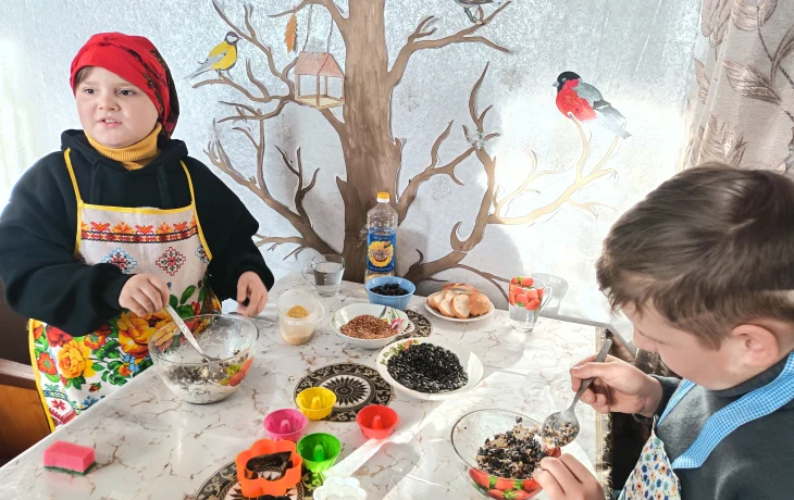 "Птичье кафе". Экологический час заботы и доброты.