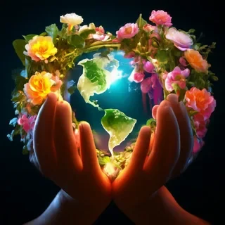 Выставка  детских рисунков "Как прекрасен мир цветов разноцветный шар земной".